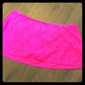 Plus Size Pink Swimsuit Skirt